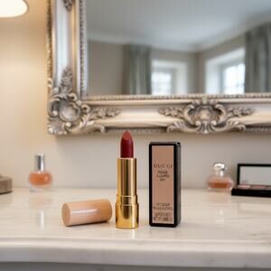 Gucci Velvet Matte Lipstick Mini 25 Goldie Red New